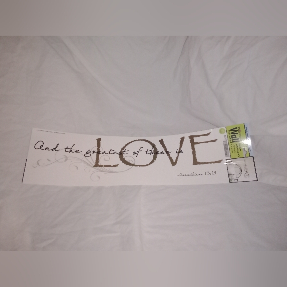 Wall Decal Sticker Love Corinthians 13:13